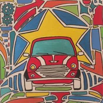 Painting titled "austinminipopart.jpg" by Jyja, Original Artwork, Acrylic