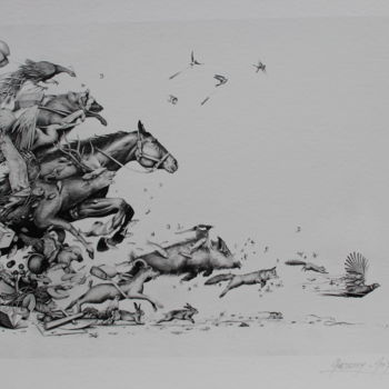 Arts numériques intitulée "Reproduction signée…" par Jérémy Piquet, Œuvre d'art originale, Travail numérique 2D Monté sur Ca…