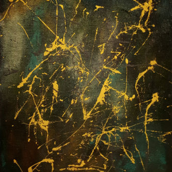 Картина под названием "Star Map" - Jeremy Rose, Подлинное произведение искусства, Акрил Установлен на Деревянная рама для но…
