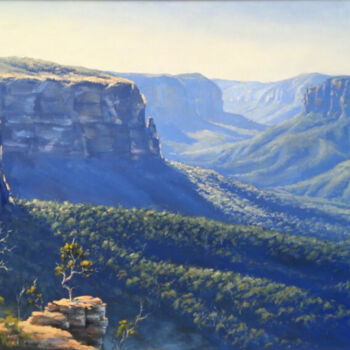 Pintura titulada "Landscape Painting…" por Jeremy Western, Obra de arte original, Oleo