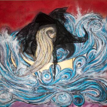 Painting titled "Rough Waters" by Jeroen Brulez, Original Artwork, Acrylic