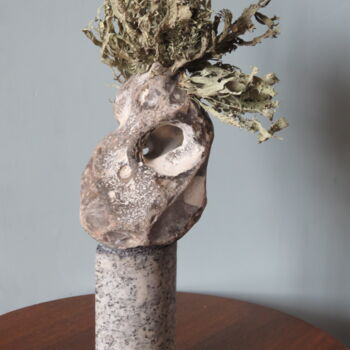 Sculpture titled "Head hard - Lychen,…" by Jérôme Astruc, Original Artwork, Stone
