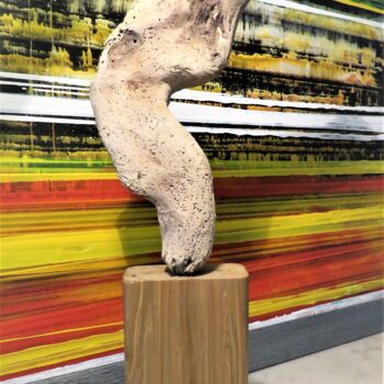 Sculpture intitulée "Definitely the Last…" par Jérôme Astruc, Œuvre d'art originale, Bois