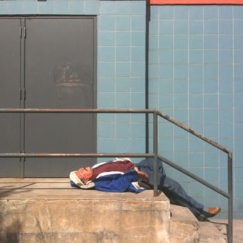 Fotografia intitolato "Homeless NY.jpg" da Jérôme Bouchez, Opera d'arte originale
