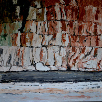 Schilderij getiteld "Pourville-sur-Mer -…" door Jérôme Dufay, Origineel Kunstwerk, Acryl