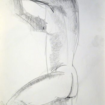 Drawing titled "nu-masculin-2017100…" by Jérôme Dufay, Original Artwork, Graphite