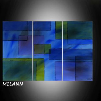 Painting titled "MILANN" by Jerome Fleith, Original Artwork, Acrylic