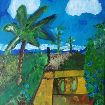 Schilderij getiteld "Vacance" door Jerome Franco, Origineel Kunstwerk, Acryl