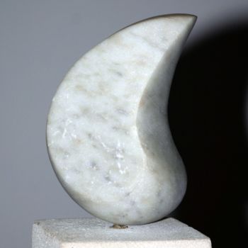 Sculpture titled "Larme 2" by Jerome Guibert, Original Artwork, Stone