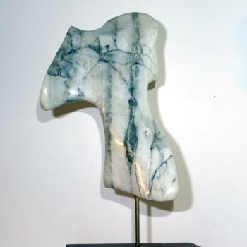 Скульптура под названием "Buste" - Jerome Guibert, Подлинное произведение искусства, Камень