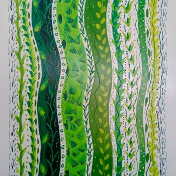 Painting titled "Veget' Art" by Jerome Guibert, Original Artwork, Acrylic