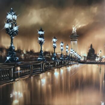 Картина под названием ""Golden Bridge" (Al…" - Jerome Guillet, Подлинное произведение искусства