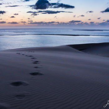 Fotografia zatytułowany „Tempête sur la dune…” autorstwa Jérôme Parot, Oryginalna praca, Fotografia cyfrowa