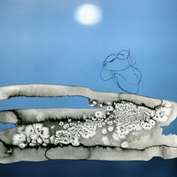 Fotografia intitolato "Un cygne" da Jerome Pergolesi, Opera d'arte originale, Fotografia digitale Montato su Alluminio