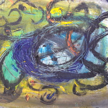Pintura intitulada "Spiderdemon" por Jerome Pescheloche, Obras de arte originais, Óleo
