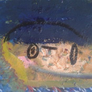 Pintura titulada "la face cachee" por Jerome Pescheloche, Obra de arte original, Oleo