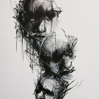 Peinture intitulée "Inktober 9" par Jérôme Royer, Œuvre d'art originale, Encre