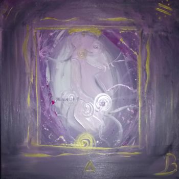 Картина под названием "La Maternité d'une…" - Jérôme Bonnet, Подлинное произведение искусства, Акрил