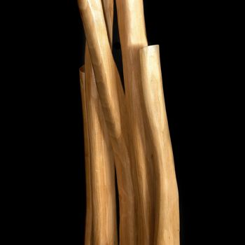 Sculpture titled "Contorsionniste à l…" by Jérôme Burel, Original Artwork, Wood