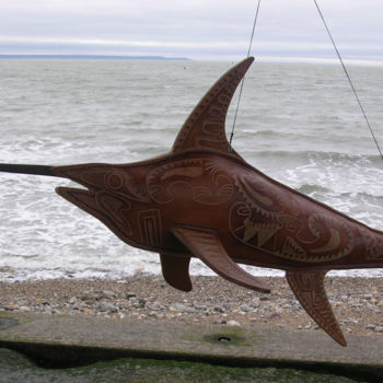 Sculptuur getiteld "Sword fish" door Jérôme Burel, Origineel Kunstwerk, Anders