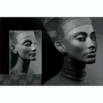Photographie intitulée "Nefertiti" par Jérôme Cambra, Œuvre d'art originale, Photographie numérique