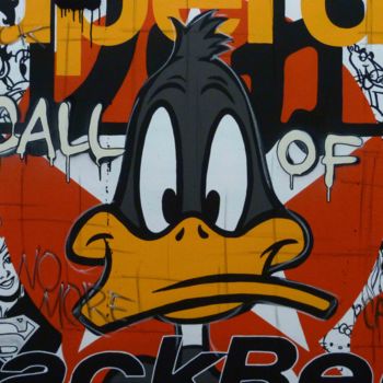 Peinture intitulée "Call Of Daffy" par Jerome Clem, Œuvre d'art originale