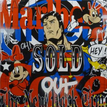 Peinture intitulée "Super Sold Out, Jer…" par Jerome Clem, Œuvre d'art originale, Huile
