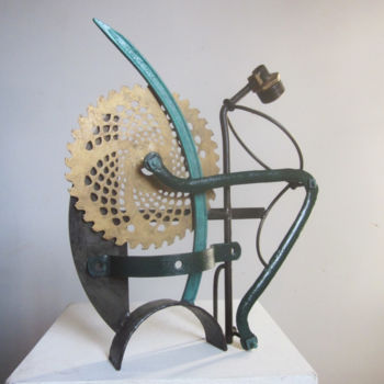 Sculpture intitulée "Paon" par Jérôme Danikowski, Œuvre d'art originale