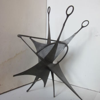 Skulptur mit dem Titel "Danse" von Jérôme Danikowski, Original-Kunstwerk, Metalle