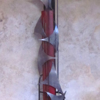 Sculpture titled "Donjon" by Jérôme Danikowski, Original Artwork, Metals