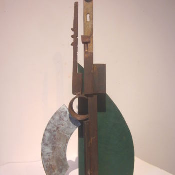 Sculpture titled "Schopenhauer" by Jérôme Danikowski, Original Artwork, Metals