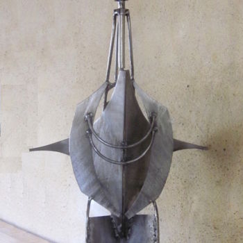 Escultura titulada "Flip le cricket" por Jérôme Danikowski, Obra de arte original, Metales