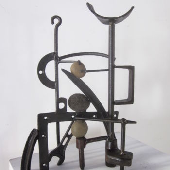 Sculpture intitulée "Conjonction" par Jérôme Danikowski, Œuvre d'art originale, Métaux