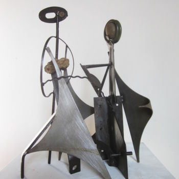 Sculpture titled "Danse" by Jérôme Danikowski, Original Artwork, Metals