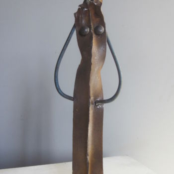 Sculpture titled "Demoiselle" by Jérôme Danikowski, Original Artwork, Metals