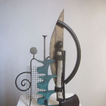 Sculpture intitulée "Le roi des aulnes" par Jérôme Danikowski, Œuvre d'art originale, Métaux