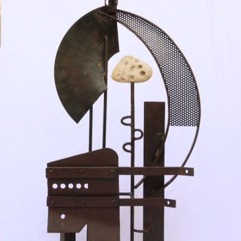 Skulptur mit dem Titel "Kubilai Khan" von Jérôme Danikowski, Original-Kunstwerk, Metalle