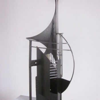 Skulptur mit dem Titel "Leibniz" von Jérôme Danikowski, Original-Kunstwerk, Metalle
