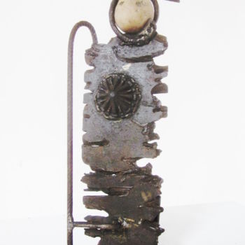 Sculpture titled "Le guérisseur" by Jérôme Danikowski, Original Artwork, Metals
