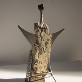 Скульптура под названием "César" - Jérôme Danikowski, Подлинное произведение искусства, Металлы