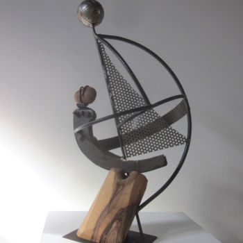 Скульптура под названием "La berceuse" - Jérôme Danikowski, Подлинное произведение искусства, Металлы