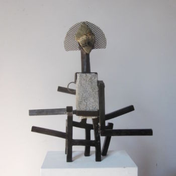 Sculpture intitulée "Aminéral" par Jérôme Danikowski, Œuvre d'art originale, Métaux