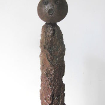 Sculpture titled "Sélénite 2" by Jérôme Danikowski, Original Artwork, Metals