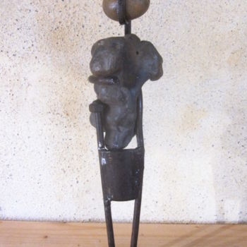 Escultura titulada "Haoussa" por Jérôme Danikowski, Obra de arte original, Metales