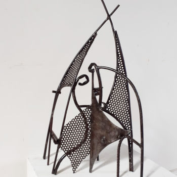 Sculpture titled "Tipi" by Jérôme Danikowski, Original Artwork, Metals