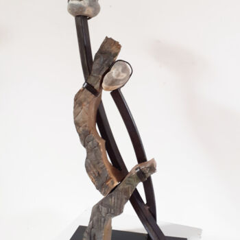 Skulptur mit dem Titel "Pas de deux" von Jérôme Danikowski, Original-Kunstwerk, Metalle
