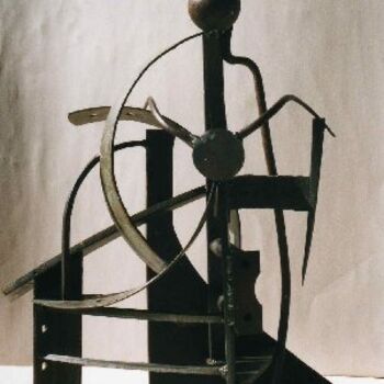 Sculpture intitulée "Cocher" par Jérôme Danikowski, Œuvre d'art originale, Métaux