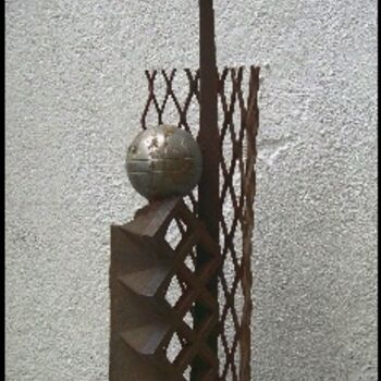 Sculpture titled "Colomb" by Jérôme Danikowski, Original Artwork, Metals