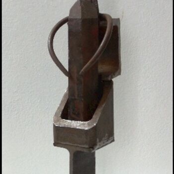 Sculpture titled "Cristal 1" by Jérôme Danikowski, Original Artwork, Metals