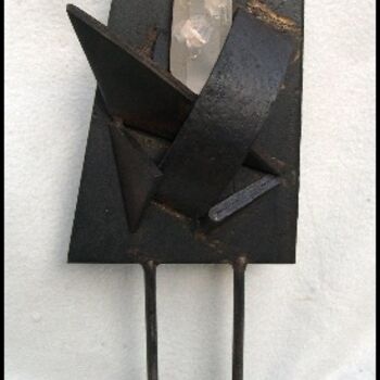 Sculpture titled "Cristal 2" by Jérôme Danikowski, Original Artwork, Metals